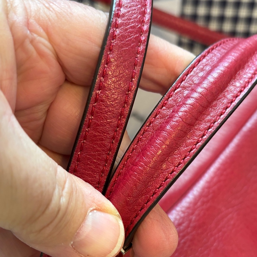 Coach Madison Sadie red top handle satchel - Picture 8 of 12